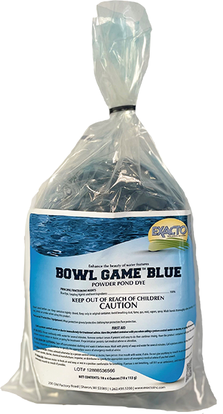 Bowl Game Pond Dye Blue 10 x 4oz bags - 4 bags per case - Water Treatment